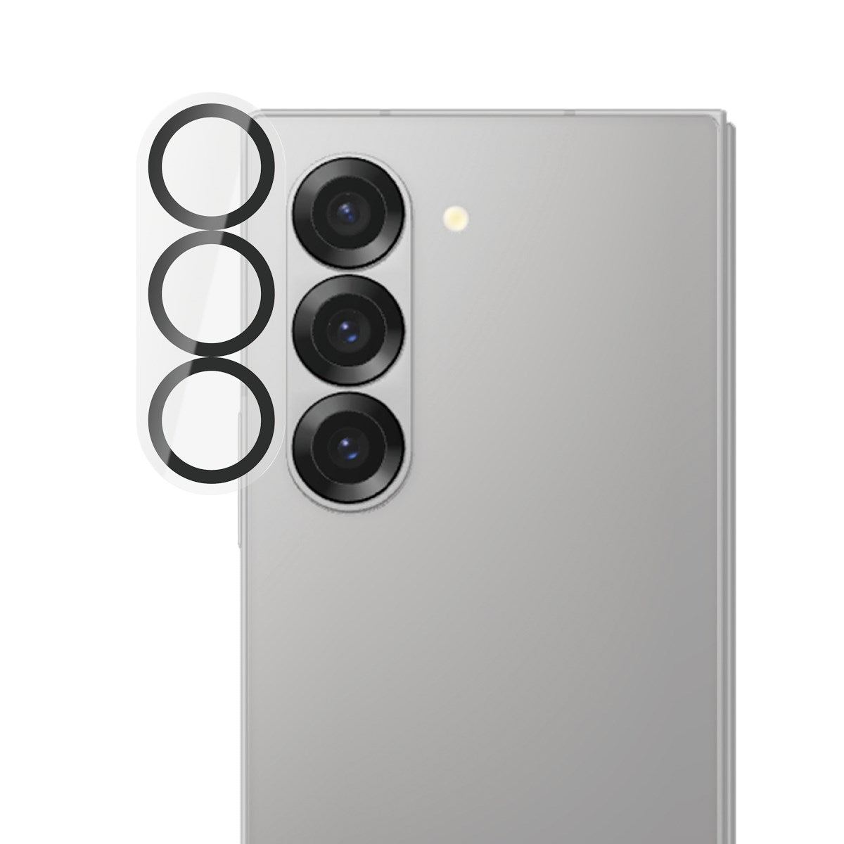 PanzerGlass Samsung Galaxy Z Fold7 PicturePerfect Kameralinsebeskytter - Gennemsigtig / Sort