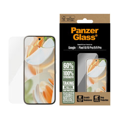 PanzerGlass Google Pixel 10 / 10 Pro / 9 / 9 Pro Skærmbeskyttelsesglas - Classic Fit - Gennemsigtig