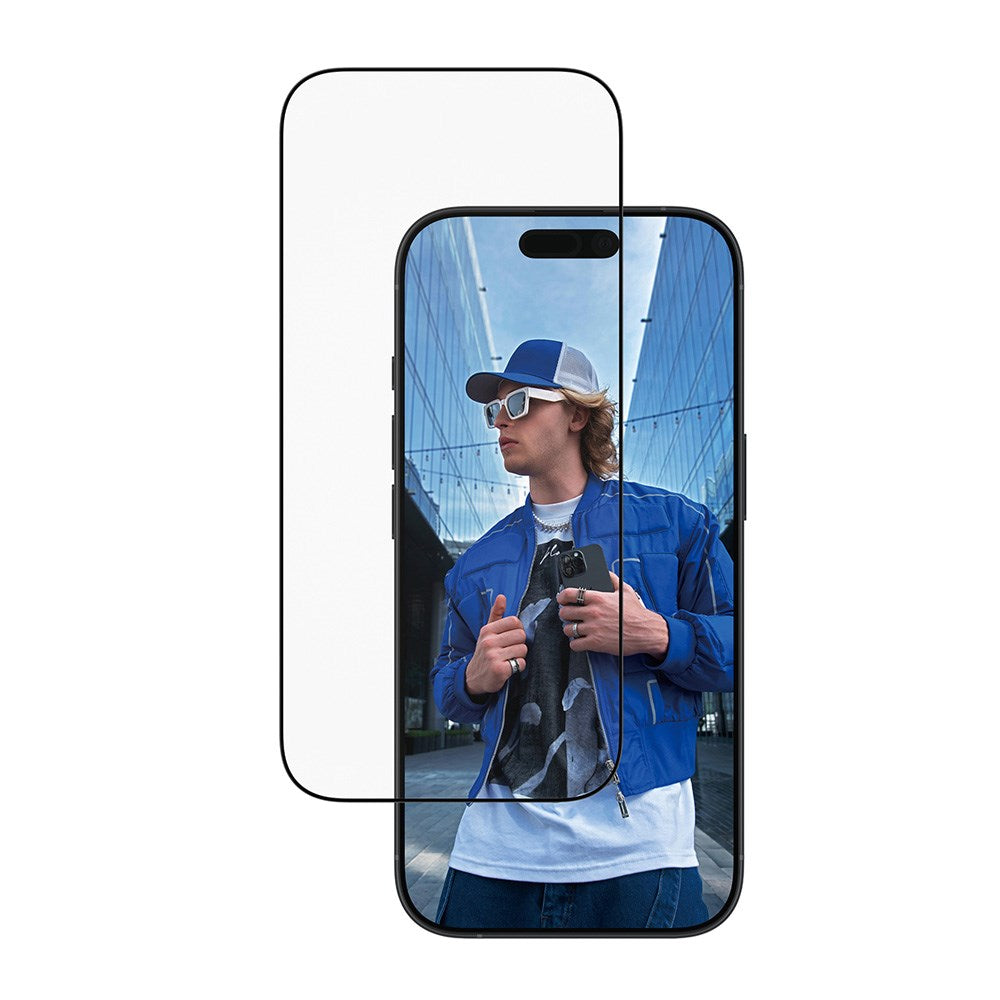 PanzerGlass iPhone 17 / 16 Pro Skærmbeskyttelsesglas m. EasyAligner - Ultra Wide Fit - Gennemsigtig