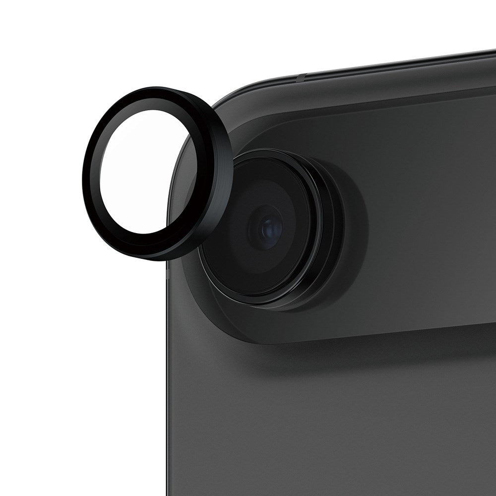 PanzerGlass iPhone Air Hoops Kameralinsebeskyttelse m. Installationsramme - Sort