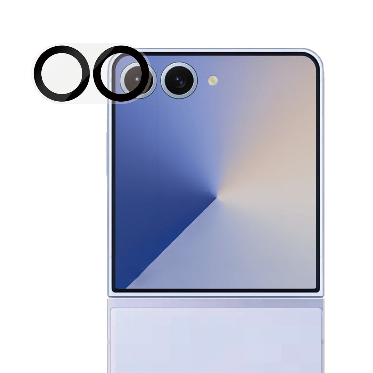 PanzerGlass Samsung Galaxy Z Flip7 PicturePerfect Kameralinsebeskytter - Gennemsigtig / Sort