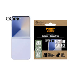 PanzerGlass Samsung Galaxy Z Flip7 PicturePerfect Kameralinsebeskytter - Gennemsigtig / Sort