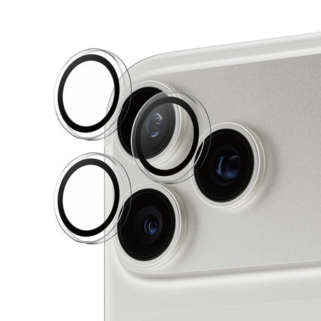 PanzerGlass iPhone 17 Pro / 17 Pro Max / 16 Pro / 16 Pro Max Hoops Kameralinsebeskyttelse m. Installationsramme - Gennemsigtig
