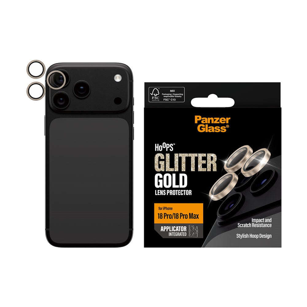 iPhone 18 Pro / Pro Max PanzerGlass Hoops - Kamerabeskyttelse - Guld