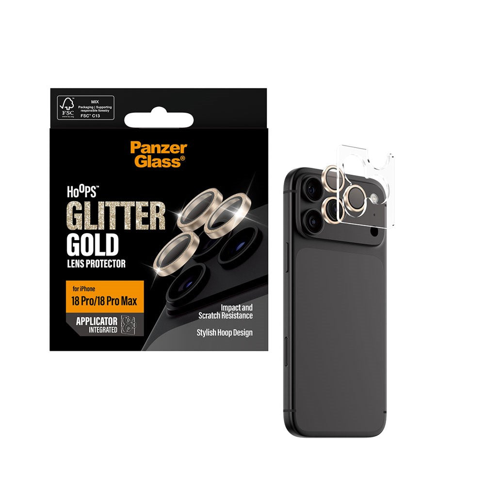 iPhone 18 Pro / Pro Max PanzerGlass Hoops - Kamerabeskyttelse - Guld