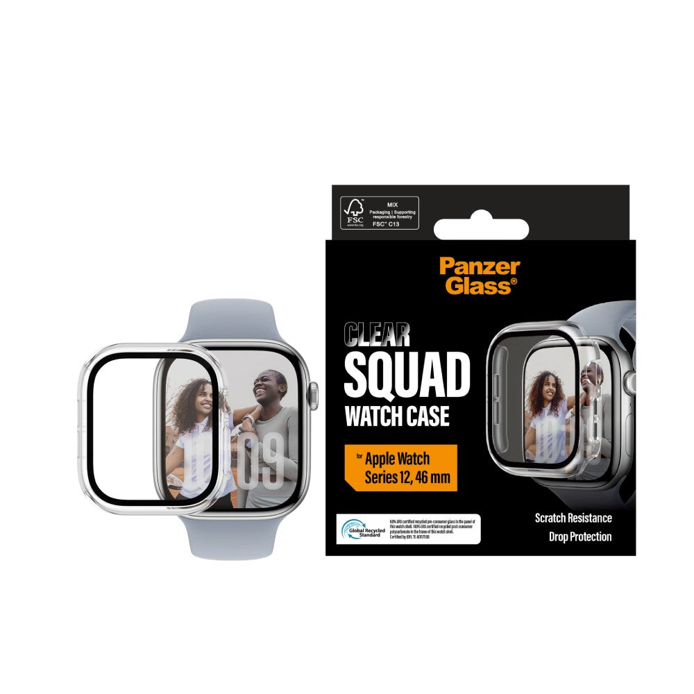 Apple Watch Series 12 (46mm) PanzerGlass Squad Case - Gennemsigtig