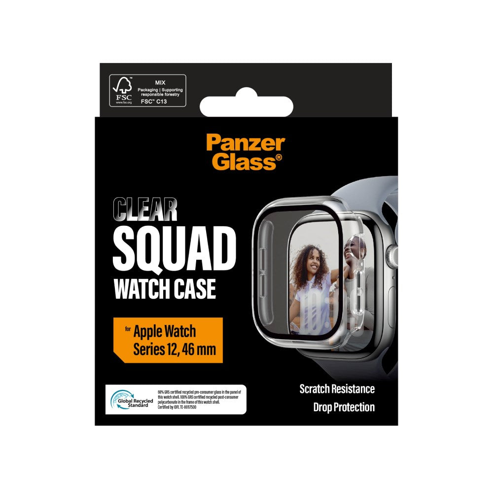 Apple Watch Series 12 (46mm) PanzerGlass Squad Case - Gennemsigtig
