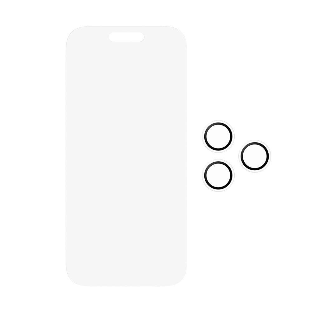 PanzerGlass iPhone 17 Pro 2-in-1 Classic Bundle - Skærmbeskyttelse + Kameralinsebeskyttelse - Gennemsigtig