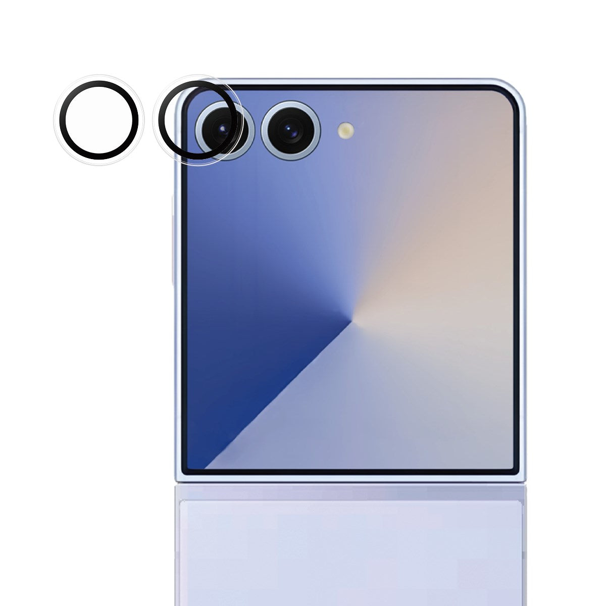 Samsung Galaxy Z Flip7 PanzerGlass Hoops Kameralinsebeskyttelse - Gennemsigtig