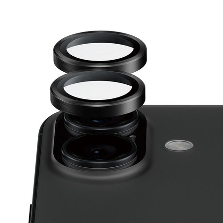 PanzerGlass iPhone 17 / 16 / 16 Plus Ceramic Hoops Kameralinsebeskyttelse m. Installationsramme - Sort