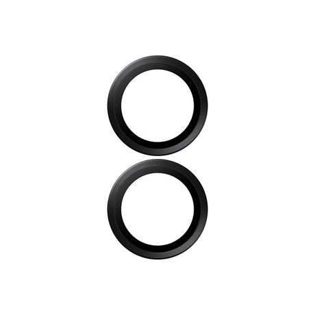 PanzerGlass iPhone 17 / 16 / 16 Plus Ceramic Hoops Kameralinsebeskyttelse m. Installationsramme - Sort