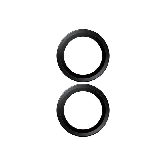PanzerGlass iPhone 17 / 16 / 16 Plus Ceramic Hoops Kameralinsebeskyttelse m. Installationsramme - Sort
