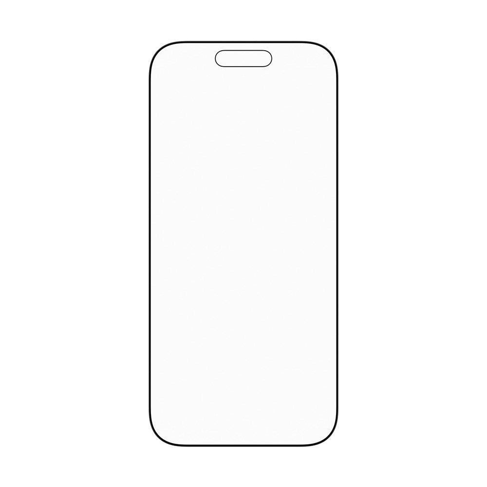 PanzerGlass iPhone 17 / 16 Pro Stealth Skærmbeskyttelse - Ultra-Wide Fit - Gennemsigtig / Sort Kant