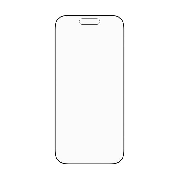 PanzerGlass iPhone 17 / 16 Pro Stealth Skærmbeskyttelse - Ultra-Wide Fit - Gennemsigtig / Sort Kant