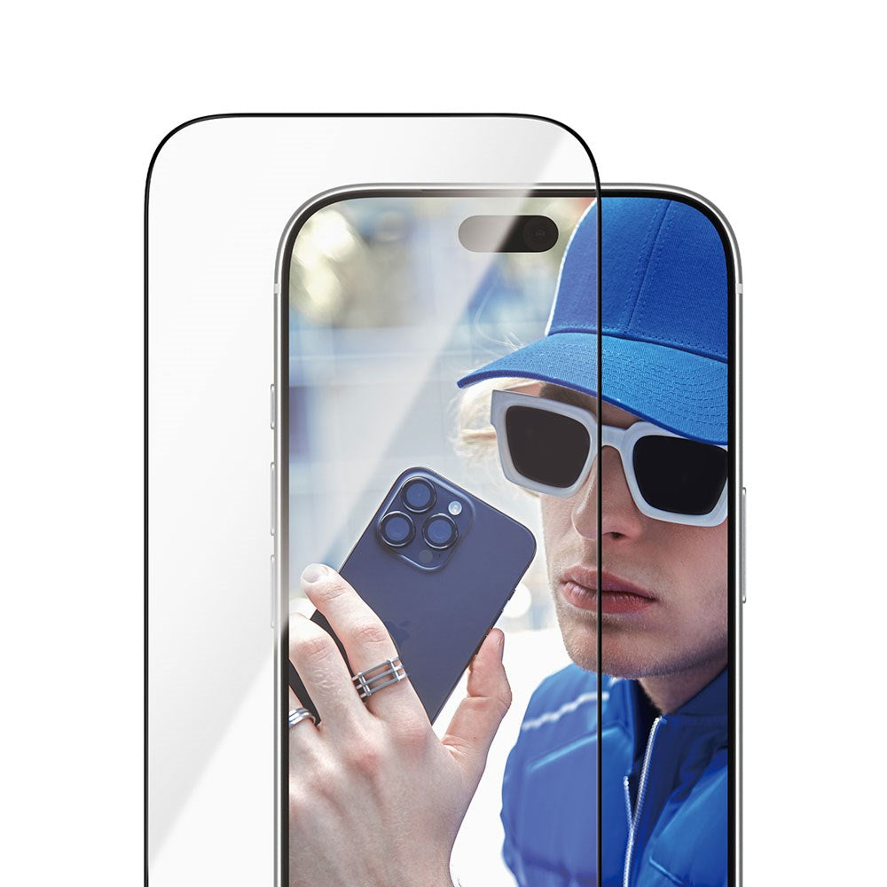 iPhone 18 Pro / 17 Pro PanzerGlass Skærmbeskyttelsesglas m. FastFit In-A-Box - Ultra Wide Fit - Gennemsigtig