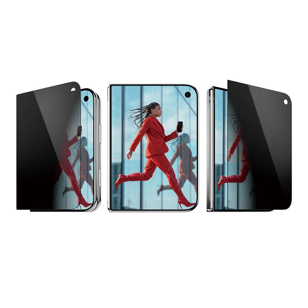iPhone Duo PanzerGlass Ultra Wide Fit Skærmbeskyttelsesglas m. FastFit In-A-Box - Privacy - Gennemsigtig