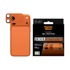 iPhone 17 Pro Max PanzerGlass FENDER Kameralinsebeskyttelse - Cosmic Orange