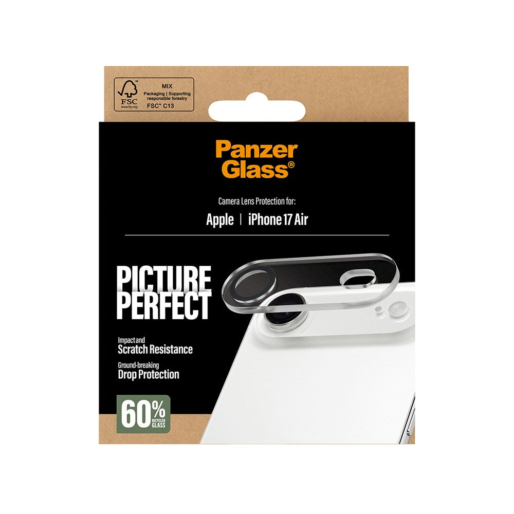 PanzerGlass iPhone Air PicturePerfect Kameralinsebeskyttelse - Gennemsigtig / Sort