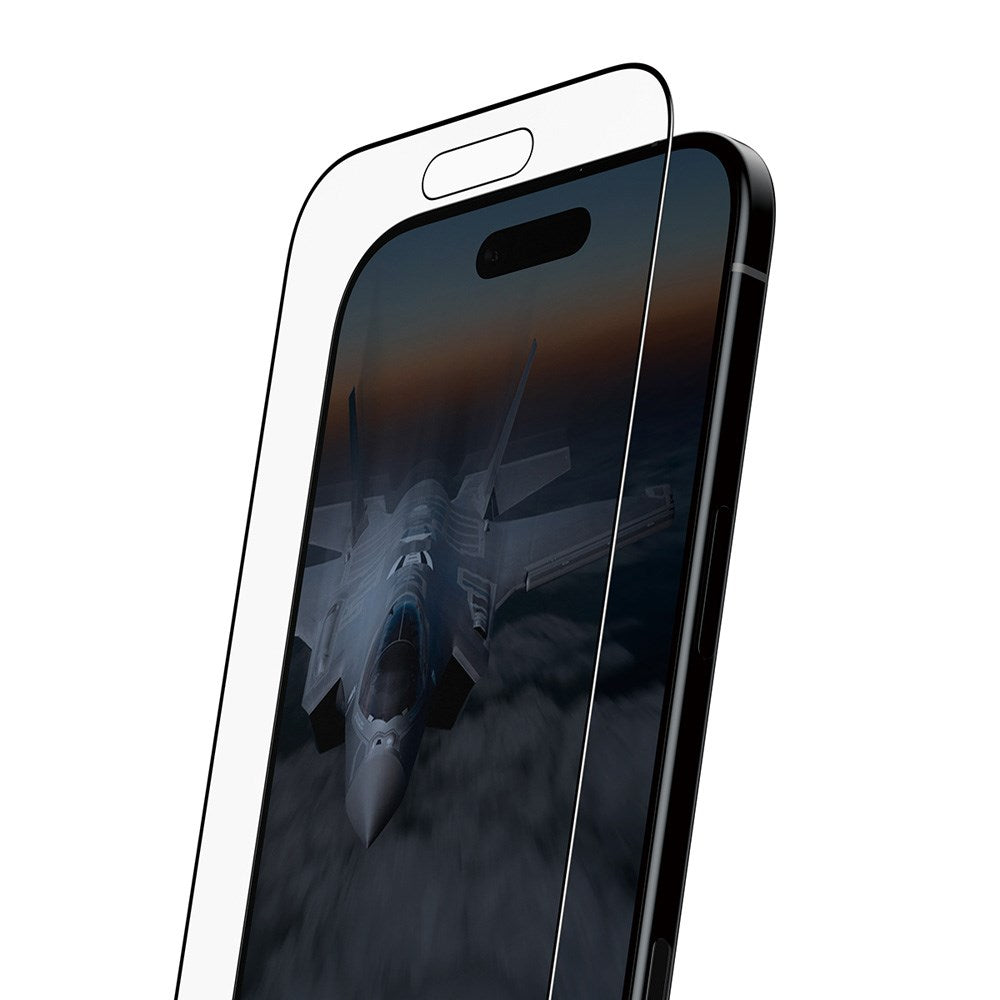 PanzerGlass iPhone Air Stealth Skærmbeskyttelse - Ultra-Wide Fit - Gennemsigtig / Sort Kant