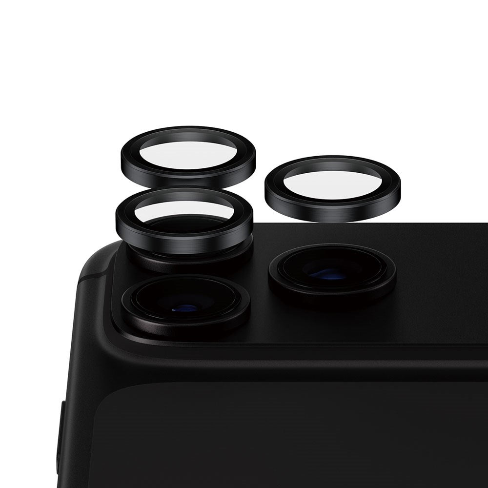 iPhone 18 Pro / Pro Max PanzerGlass Ceramic Hoops Kameralinsebeskyttelse m. Installationsramme - Sort