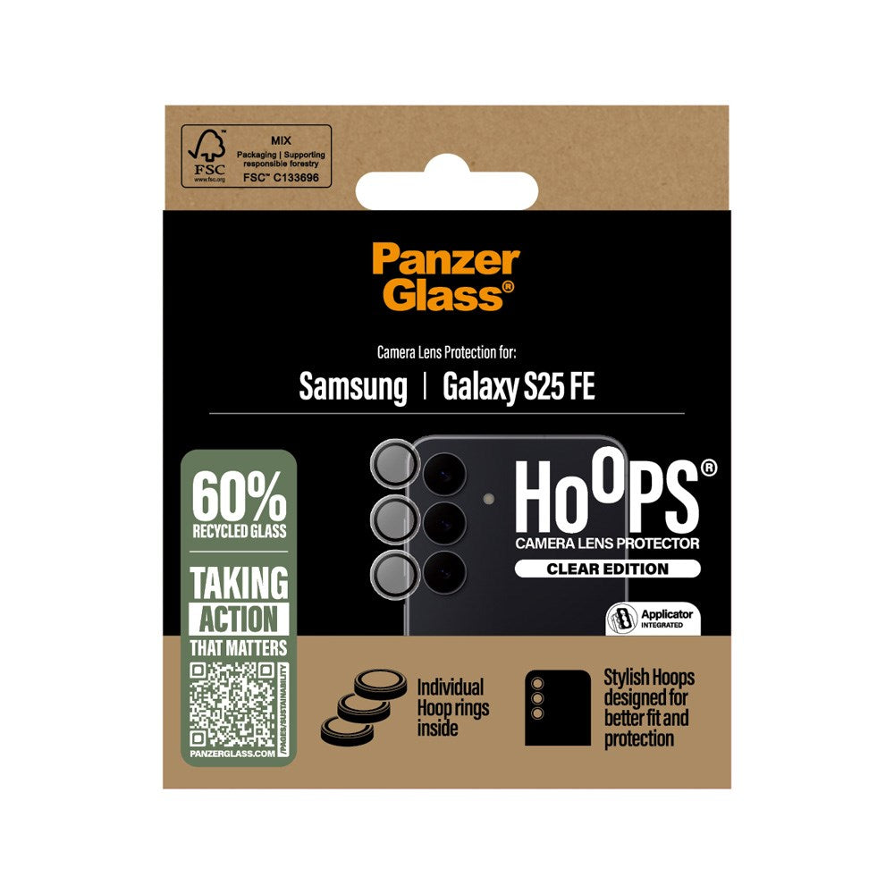 Samsung Galaxy S25 FE PanzerGlass Hoops Kameralinsebeskyttelse - Gennemsigtig