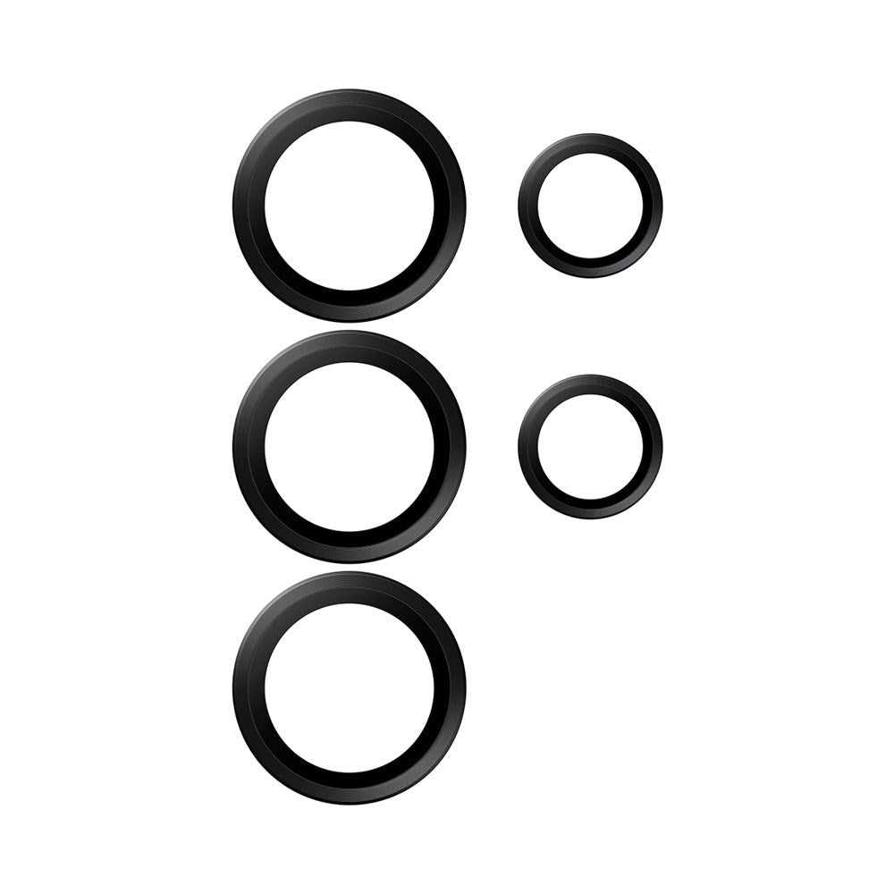 Samsung Galaxy S26 Ultra PanzerGlass Hoops - Kamerabeskyttelse - Gennemsigtig / Sort