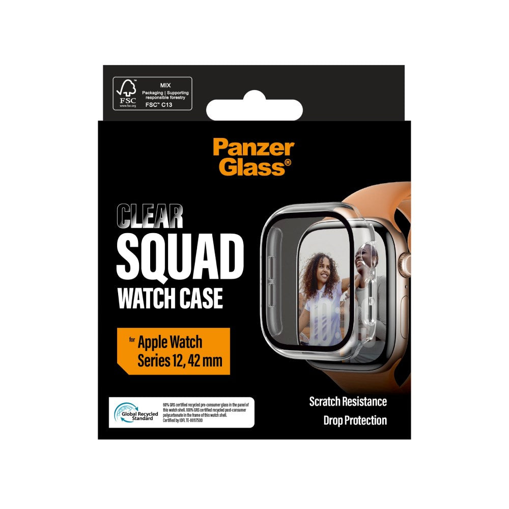 Apple Watch Series 12 (42mm) PanzerGlass Squad Case - Gennemsigtig