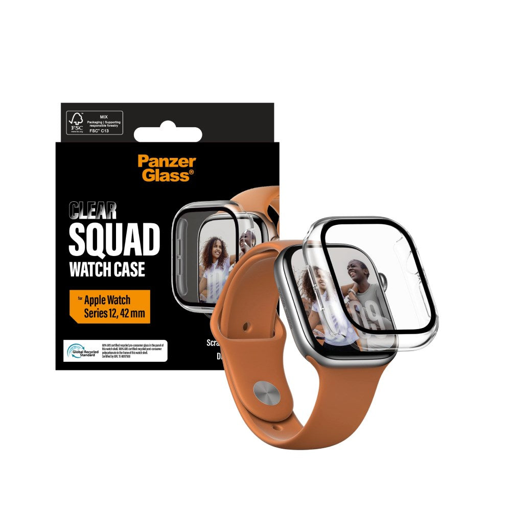Apple Watch Series 12 (42mm) PanzerGlass Squad Case - Gennemsigtig