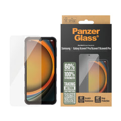 PanzerGlass® Skærmbeskytter Samsung Galaxy Xcover 7 / 7 Pro Ultra-Wide Fit med EasyAligner - Gennemsigtig