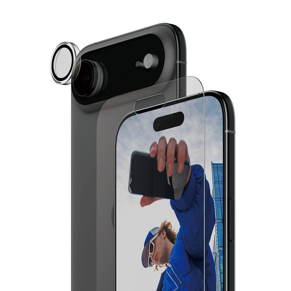 PanzerGlass iPhone Air 2-in-1 Classic Bundle - Skærmbeskyttelse + Kameralinsebeskyttelse - Gennemsigtig