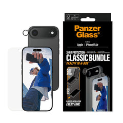 PanzerGlass iPhone Air 2-in-1 Classic Bundle - Skærmbeskyttelse + Kameralinsebeskyttelse - Gennemsigtig