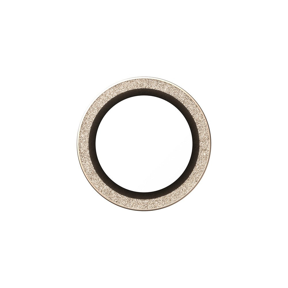 PanzerGlass iPhone Air Hoops Kameralinsebeskyttelse m. Installationsramme - Glitter Guld