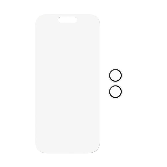 PanzerGlass iPhone 17 2-in-1 Classic Bundle - Skærmbeskyttelse + Kameralinsebeskyttelse - Gennemsigtig