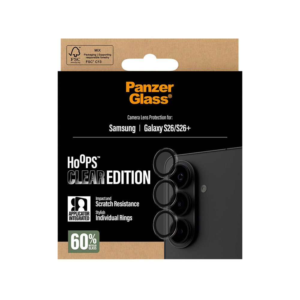 Samsung Galaxy S26 / S26+ (Plus) PanzerGlass Hoops - Kamerabeskyttelse - Gennemsigtig
