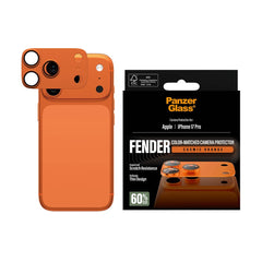 iPhone 17 Pro PanzerGlass FENDER Kameralinsebeskyttelse - Cosmic Orange