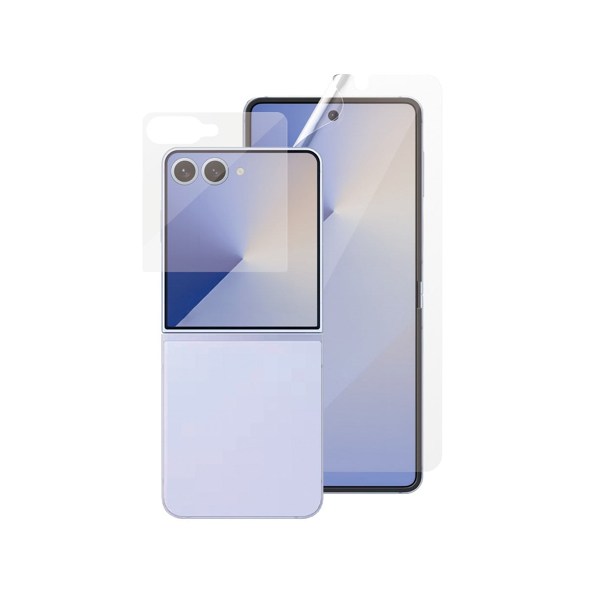 Samsung Galaxy Z Flip7 PanzerGlass FlipFoldFlex Ultra Wide Fit Film & Classic Fit Glas - Gennemsigtig