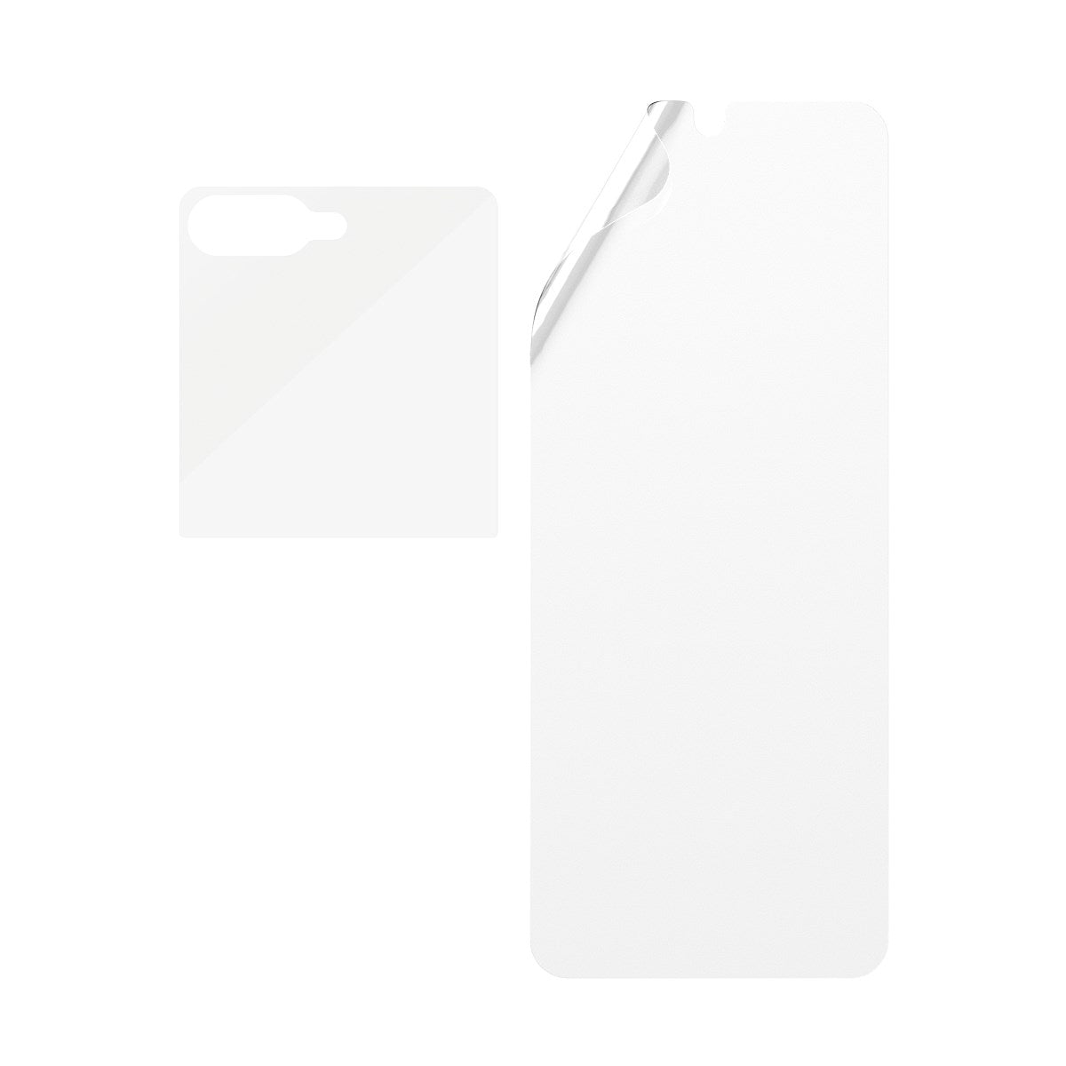 Samsung Galaxy Z Flip7 PanzerGlass FlipFoldFlex Ultra Wide Fit Film & Classic Fit Glas - Gennemsigtig