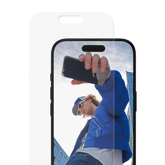 PanzerGlass iPhone 17 / 16 Pro Skærmbeskyttelsesglas m. EasyAligner - Classic Fit - Gennemsigtig