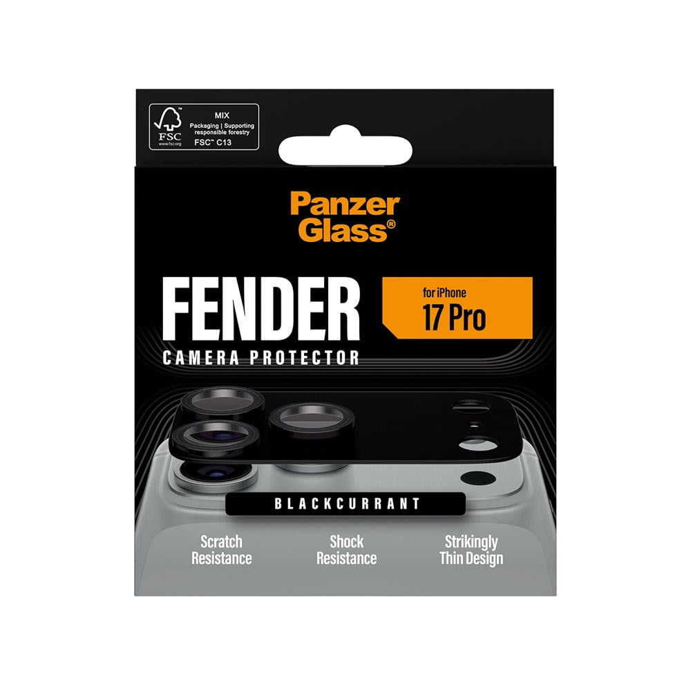 iPhone 17 Pro PanzerGlass FENDER Kameralinsebeskyttelse - Black