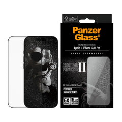 PanzerGlass iPhone 17 / 16 Pro Ceramic Skærmbeskyttelse m. EasyAligner - Ultra Wide Fit - Gennemsigtig