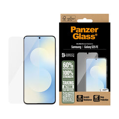 PanzerGlass Samsung Galaxy S25 FE Skærmbeskyttelsesglas m. EasyAligner - Ultra Wide Fit - Gennemsigtig