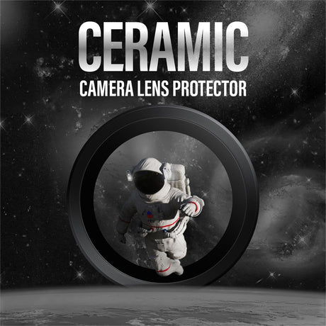 Samsung Galaxy S25 Ultra PanzerGlass Ceramic Hoops - Kamerabeskyttelse - Gennemsigtig / Sort
