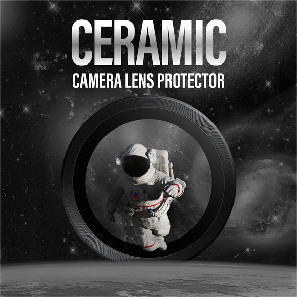 Samsung Galaxy S25 Ultra PanzerGlass Ceramic Hoops - Kamerabeskyttelse - Gennemsigtig / Sort