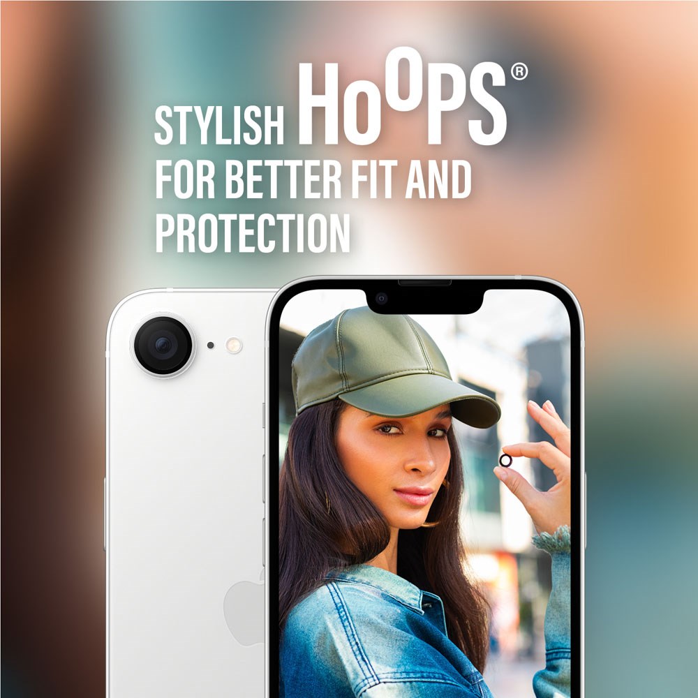 iPhone 17e / 16e PanzerGlass Hoops - Kamerabeskyttelse - Gennemsigtig