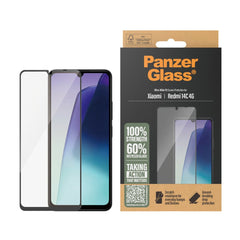 Xiaomi Redmi 14C PanzerGlass Ultra-Wide Fit Skærmbeskyttelsesglas - Gennemsigtig / Sort Kant