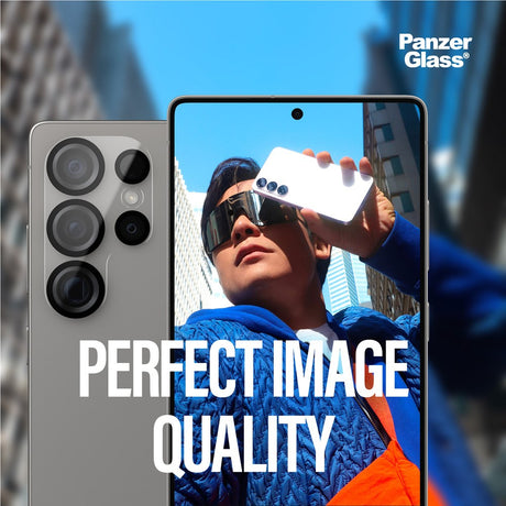 Samsung Galaxy S25 Ultra PanzerGlass PicturePerfect - Kamerabeskyttelse - Gennemsigtig / Sort