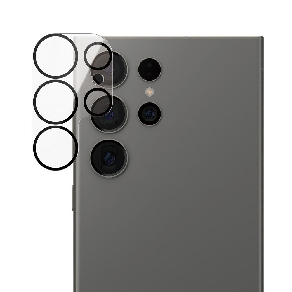 Samsung Galaxy S25 Ultra PanzerGlass PicturePerfect - Kamerabeskyttelse - Gennemsigtig / Sort