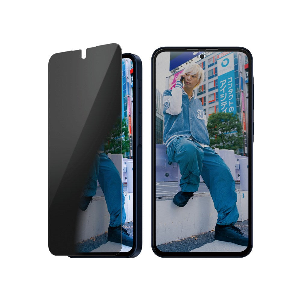 Samsung Galaxy A36 (5G) PanzerGlass Ultra Wide Fit Privacy Skærmbeskyttelse m. EasyAligner - Gennemsigtig