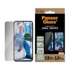 Samsung Galaxy A36 (5G) PanzerGlass Ultra Wide Fit Privacy Skærmbeskyttelse m. EasyAligner - Gennemsigtig