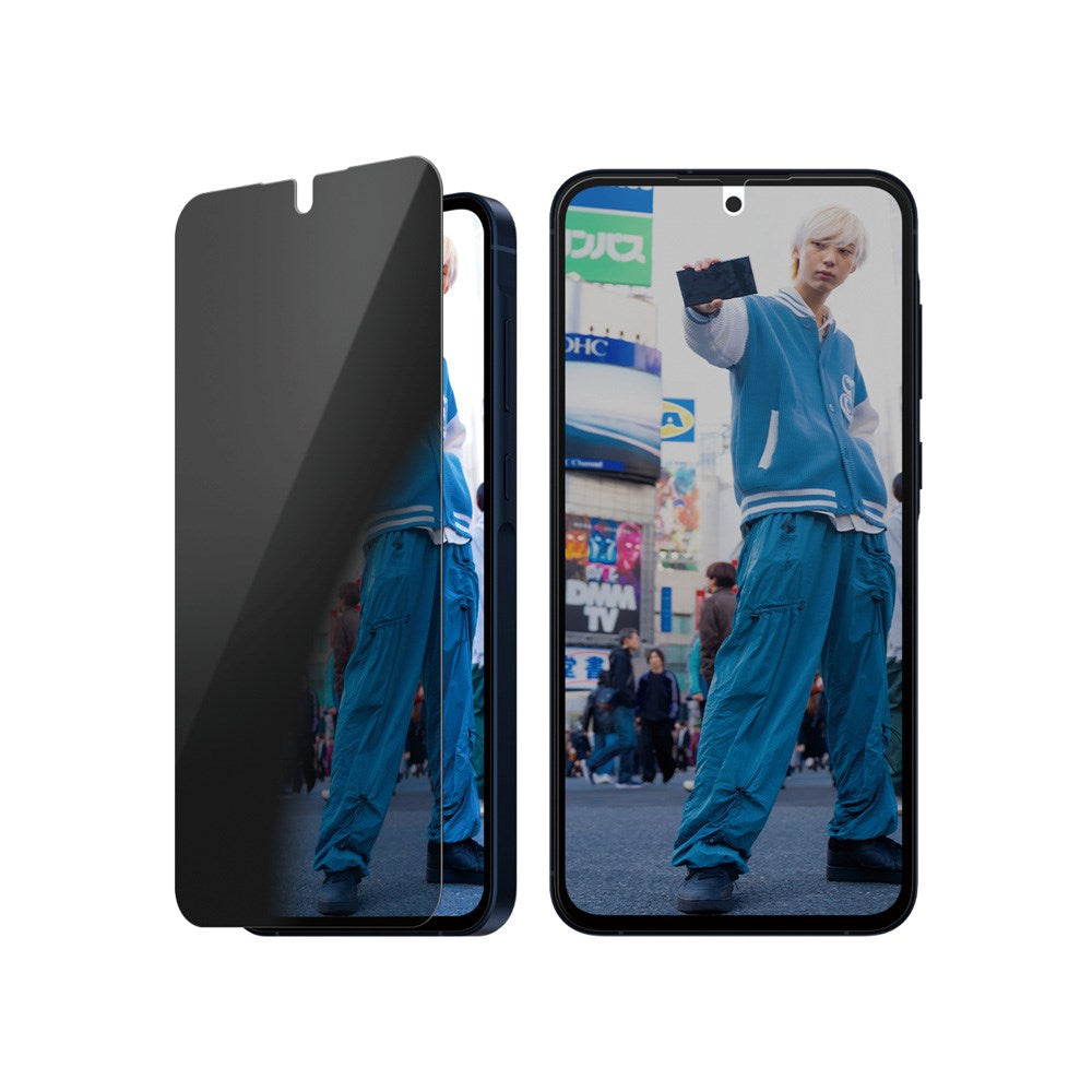 Samsung Galaxy A56 (5G) PanzerGlass Ultra Wide Fit Privacy Skærmbeskyttelse m. EasyAligner - Gennemsigtig